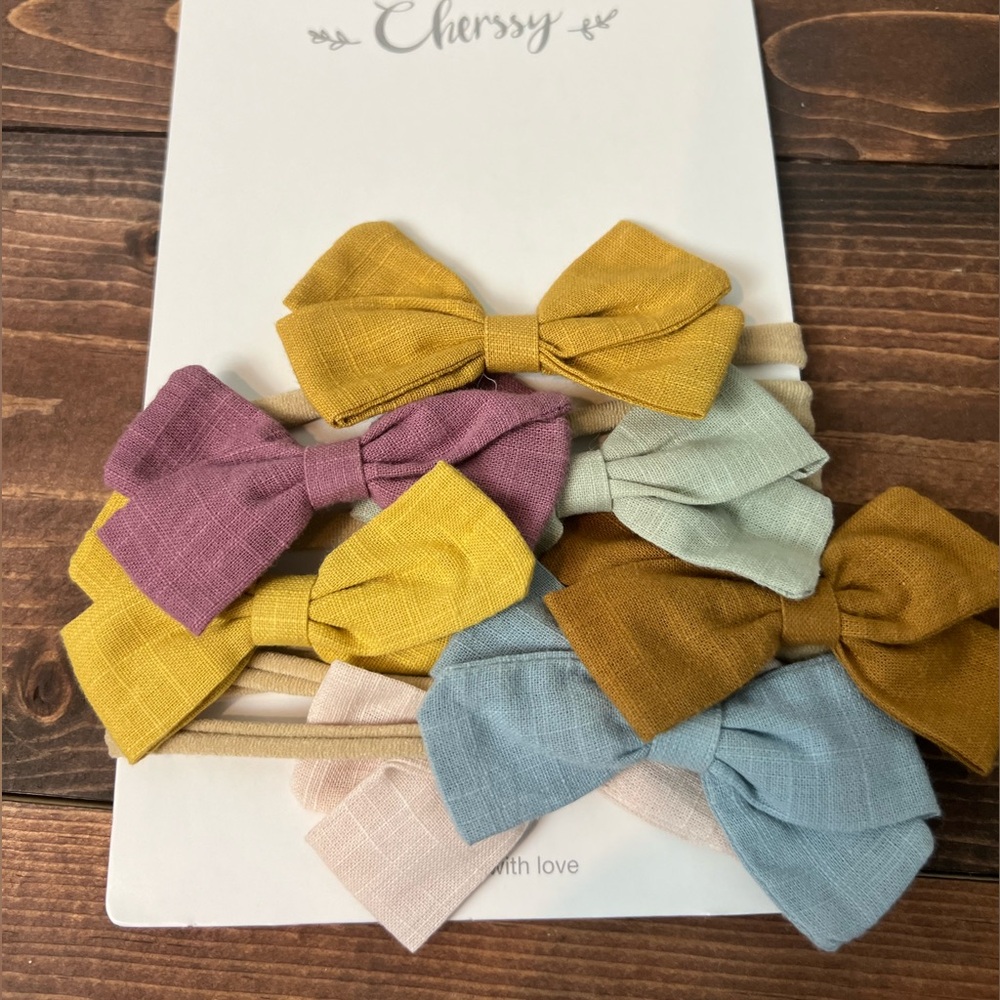 Cherssy Baby Bow Headbands 7 Total Fall Colors Fall Photos Handmade